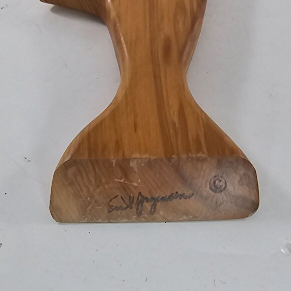 Erik Jorgensen Zebra Wood Fish Magic Balancing Wine Bottle Stand - Picture 4 of 8